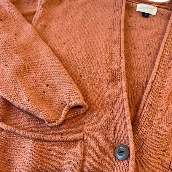 Universal Thread Orange Cozy Knit Donegal Boxy Grandpa Cardigan,‎ XS - Picture 6 of 10